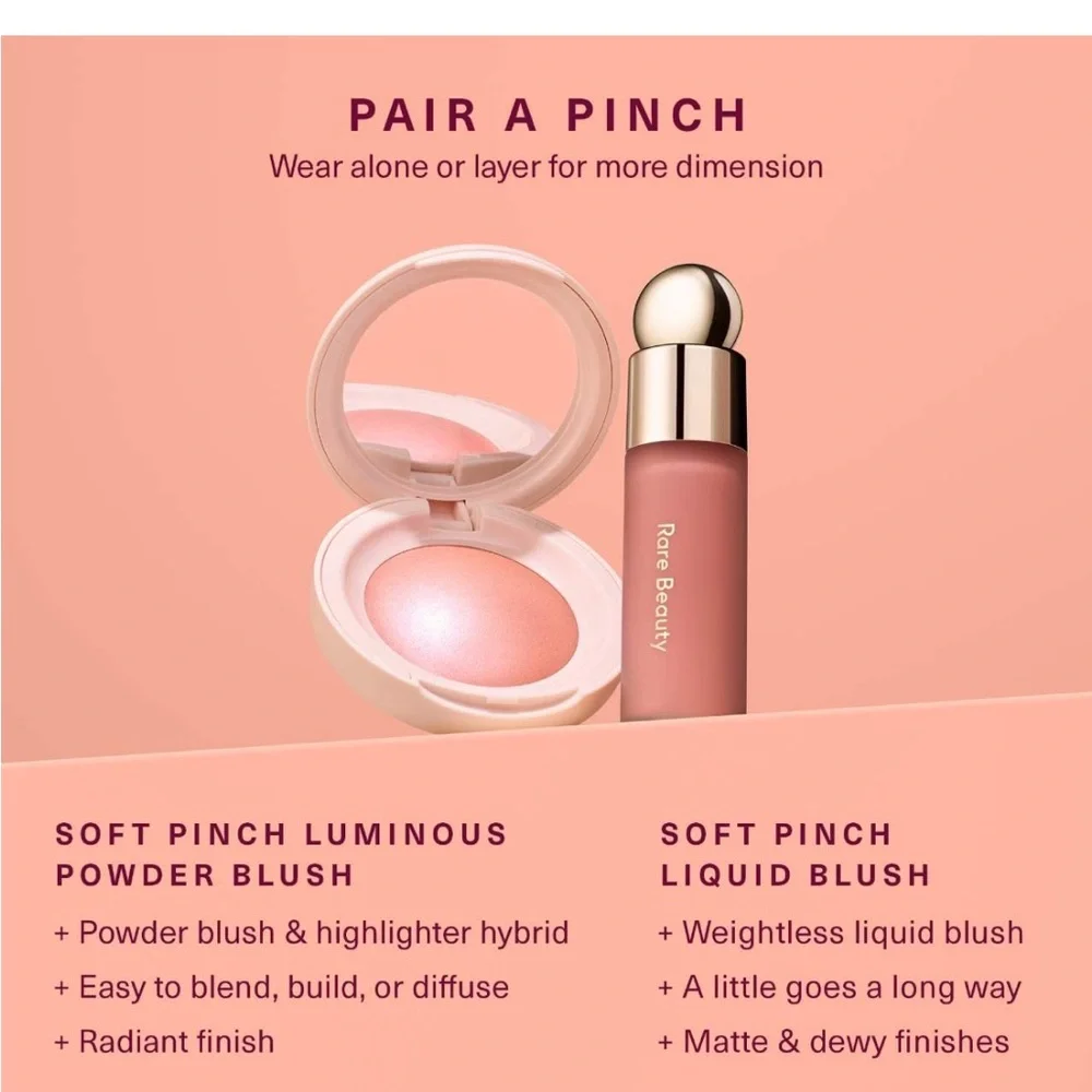RARE BEAUTY BY SELENA GOMEZ Soft Pinch Liquid Blush. New With Tags.